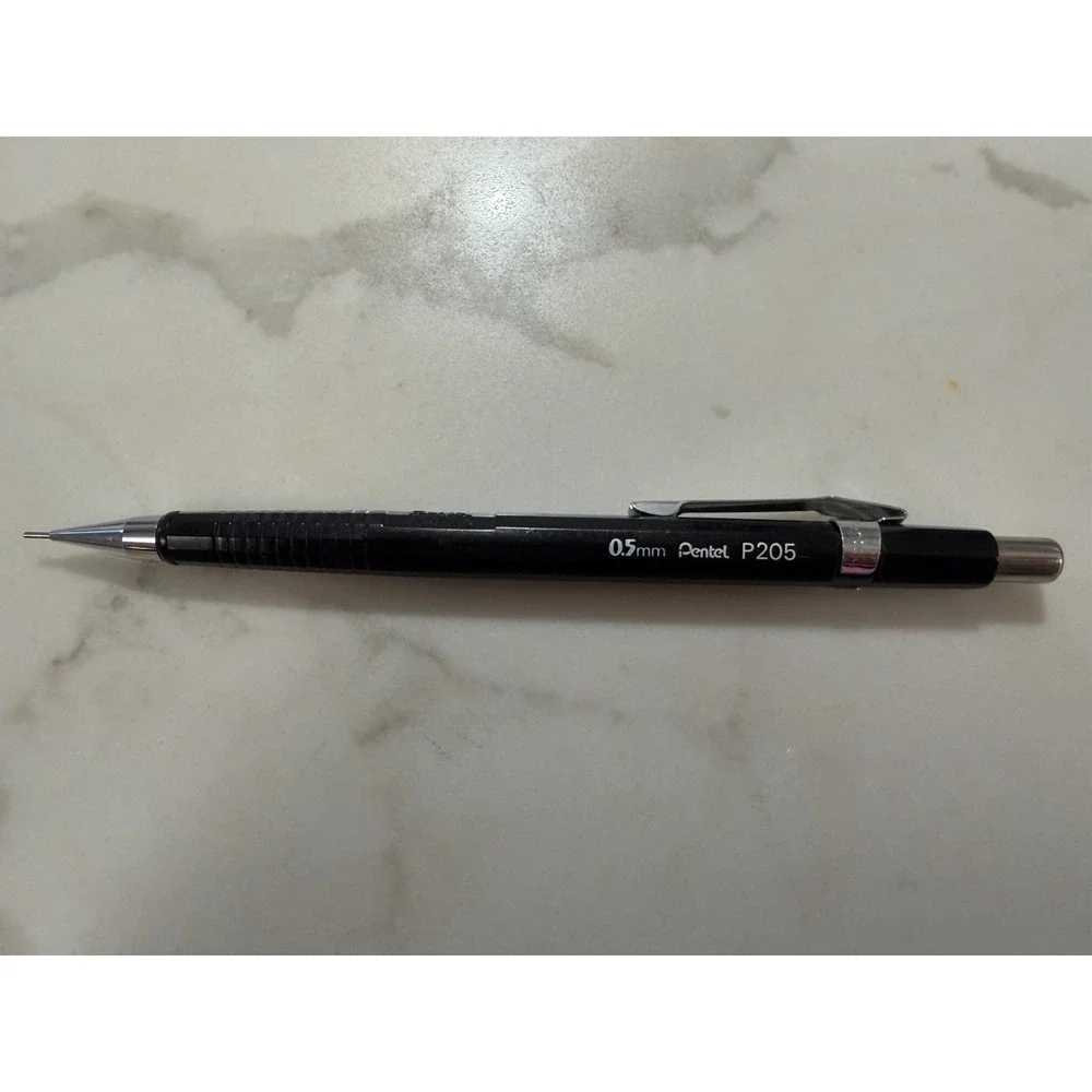 Vintage Pentel P205 Black 0.5mm Mechanical Pencil Japan
